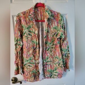 J. McLaughlin Linen Blouse